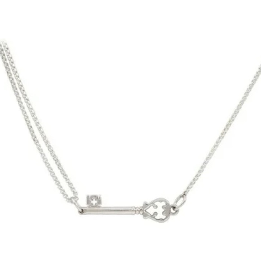 Alex and Ani Silver Key Pendant Pull Adjustable Necklace